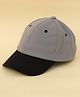 DukieKooky Cotton Colour Blocked Baseball Cap - Grey - Circumference - 53 cm