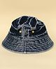 DukieKooky Cotton Mild Washed Bucket Hat - Blue - Circumference - 56 cm