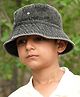 DukieKooky Cotton Mild Washed Bucket Hat - Black - Circumference - 53 cm