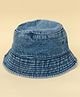 DukieKooky Cotton Mild Washed Sun Protection Bucket Hat - Sky Blue - Circumference - 53 Cm