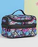 Smiggle Vivid Double Decker Printed Lunch Bag | Lunchbox Picnic Storage Organizer Bag | Multipurpose Premium Spacious Tiffin Bag - Black