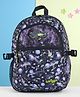 Smiggle Spaces Print Backpack Black - Height 16 Inches