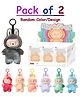 ADKD Trending Labubu Plush Doll | The Monsters Energy Series Blind Box | Random Cartoon Labubu Action Figure- Pack of 2 (Random Color & Design)