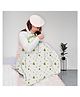 Moms Home Organic Cotton Muslin Nursing Cover for Breastfeeding Feeding Apron   White & Green   Avocado
