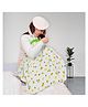 Moms Home Organic Cotton Muslin Nursing Cover for Breastfeeding Feeding Apron   White & Yellow   Lemon
