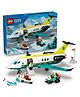 LEGO City Emergency Air Ambulance Plane, Airplane Toy Building Set 403 Pieces - 60465