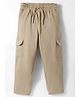 Doreme Terry Knit Full Length Lounge Pants with Cargo Pocket - Beige