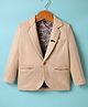 Rikidoos Full Sleeves Textured Blazer - Fawn