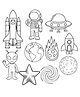 Nesta Toys  DIY Fridge Magnet - Space Theme for Kids