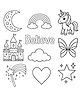 Nesta Toys DIY Fridge Magnet - Unicorn Theme for Kids