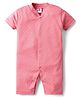 Kidi Wav Half Sleeves Polka Dots Printed Romper - Pink