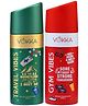 Vokka Vibes Deodorant Body Spray Combo Pack 300ml - 150ml x 2 | Gym & Travel Vibes | Unisex Long Lasting Deo