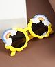 PASSION PETALS Rainbow Designed Round Sunglasses - Yellow