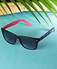 PASSION PETALS Abstract Designed Wayfarer Sunglasses -  Black & Pink