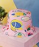 PASSION PETALS Cotton Fish Designed Summer Hat - Light Pink - Diameter 11 Cms