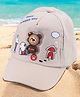 PASSION PETALS Cotton Bear Patch Detailed Summer Cap - Beige - Diameter 11 cm