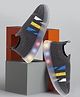 PASSION PETALS Colour Blocked Mesh Detailed LED Slip On Shoes - Grey