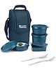 Classic Essentials Meal master Microwave Safe Insulated Bag & Cutlery, 1 Pickle Box, 4 Containers Lunch Box (1250 ml, Thermoware)