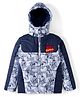 Pine Kids Marvel Woven Full Sleeves Padded Jacket with Detachable Hood & Avengers Print - Multicolor