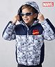 Pine Kids Marvel Woven Full Sleeves Padded Jacket with Detachable Hood & Avengers Print - Multicolor