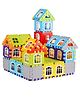 ADKD My House Building Blocks Puzzle Set with 72 Pieces Block & 20 Small White Window- Multicolour