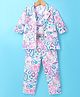 Enfance Full Sleeves Floral Printed Jacket With Coordinating Crop Top & Pant Set - Multi Colour