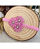 Knotty Ribbons Floral Designed Handmade Headband - Pink