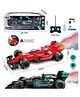 AKN TOYS 1:18 Scale Formula F1 Design with LED Lights, Drift GO Spray Racing Car, Graphic Decals, High-Speed Performance & Quick Reflex Remote Control Cart - PACK OF 1 - ( COLOR MAY VARY )