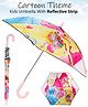 Fiddlerz Princess Printed Umbrella - Dark Pink