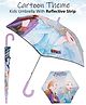 Fiddlerz Frozen Printed Umbrella - Light Blue