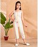 Aarika Cotton Blend Woven Sleeveless Striped Top & Capri Set - Multi Colour