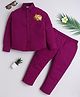 BAATCHEET Cotton Woven Full Sleeves Elephant Embroidered  Shirt With Pant Set - Purple