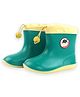 Little Surprise Box Lemonkid Text Patch Detailed Gumboots - Green