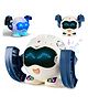 Wembley Toys Tumbling Rolling Robot Toy  Interactive Robot| Crawling Musical Toy - White & Blue
