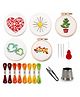 iKalaa® DIY Embroidry Kit for Beginners (Love) | Hand Embroidery Starter Kit with Pattern Fabric, Hoops, Needles, Thread | Embroidery Kit for Adults & Kids | Home Decor & Gift Idea