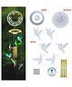 iKalaa Resin Molds, Wind Chimes Resin Molds Silicone, Hummingbird design for Art Crafts Bell keychain Earring Pendent Jewellery Home Garden Outdoor Decoration, Bird
