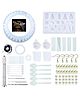 iKalaa Epoxy Resin Kit |Crowns- Complete Set with Molds and Tools | 140+ Pcs | DIY Crystal Dripping epoxy Resin Crown Pendant Mould | Measuring Cup with Bracelet