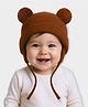 Mi Arcus Ears Applique & Fur Detailed Cap - Brown
