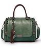 Babies Bloom Vintage Boston Fashion Tassel Zipper Crossbody Satchel Bag for Working Women and Girls | Retro PU Leather Woman Bag for Ladies - Women Handbags (Green)