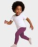 Mi Arcus Cotton Elastane Knit  Pleated Leggings - Pink