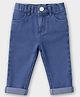 Mi Arcus Cotton Woven Solid Jeans - Blue