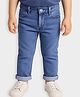 Mi Arcus Cotton Woven Solid Jeans - Blue