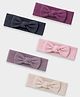Mi Arcus Pack Of 5 Bow Applique Detailed Headbands - Multi Colour