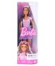 Barbie Fashionista Doll With Stick Purple & Pink - Height 29.8 cm