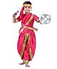BookMyCostume Independence Day Theme Rani Laxmibai Costume Set - Pink & Golden