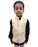 BookMyCostume Cotton Sleeveless Modi Jacket Costume - Beige
