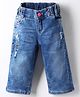 Olio Kids Denim Woven Full Length Jeans - Light Blue
