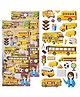 FunBlast School Bus Theme 3D Stickers  Pack of 2 Self-Adhesive Stickers