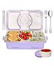 FunBlast Insulated Lunch Box with Spoon, Fork & Chopsticks  Purple