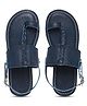 Tiber Taber Braid Designed Sandals - Blue